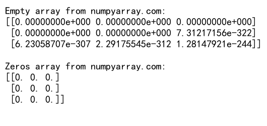 NumPy空数组：高效创建和操作未初始化数组的完整指南