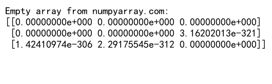 NumPy中empty函数和dtype参数的高效应用