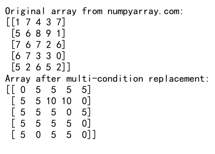 NumPy where函数在二维数组中的高效应用