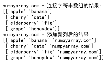 NumPy中使用concatenate函数连接2D数组的详细指南