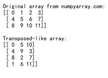 NumPy中reshape函数的order参数详解及应用