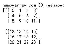 NumPy中的reshape操作及行优先存储原理详解