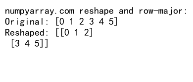 NumPy中的reshape操作及行优先存储原理详解