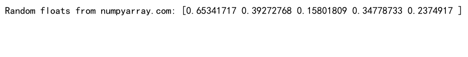 NumPy随机浮点数生成：全面掌握numpy.random模块的浮点数操作