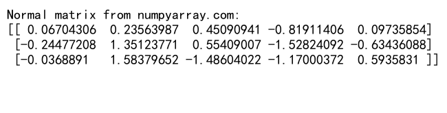 NumPy随机矩阵生成与操作：全面指南