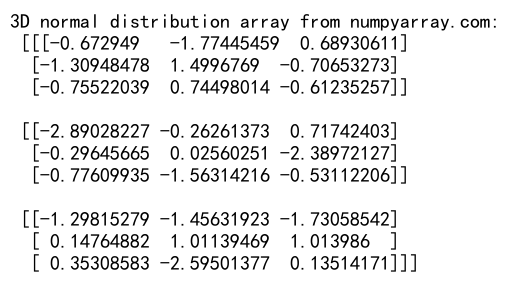 NumPy随机正态分布：全面解析与应用