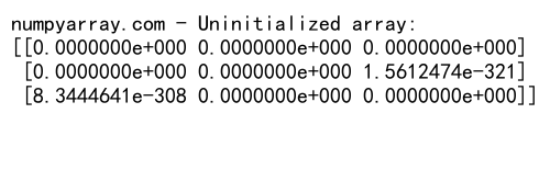 NumPy中的zeros函数：创建全零数组的完整指南