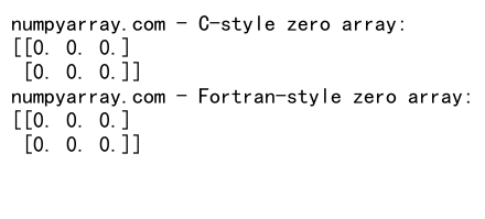 NumPy中的zeros函数：创建全零数组的完整指南