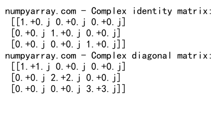 NumPy中的zeros函数和复数操作：全面指南