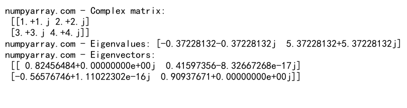 NumPy中的zeros函数和复数操作：全面指南