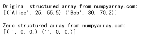 NumPy中zeros_like函数的使用及dtype参数详解