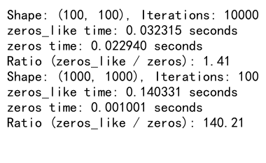 NumPy中zeros_like函数的全面解析与应用