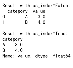 Pandas GroupBy 操作：深入理解 as_index=False 参数