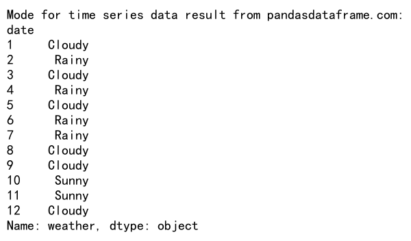 Pandas GroupBy Mode：高效处理分组数据的众数