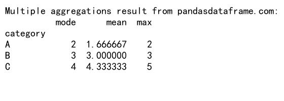 Pandas GroupBy Mode：高效处理分组数据的众数