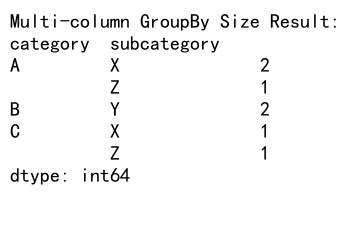 Pandas GroupBy Size：高效统计和分析数据的利器