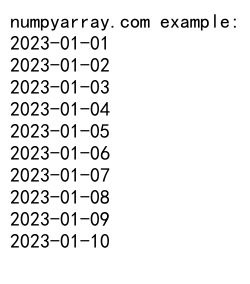 NumPy arange函数：创建等间隔数组的强大工具