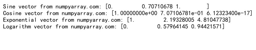 Python中使用NumPy创建向量的全面指南