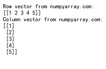 Python中使用NumPy创建向量的全面指南