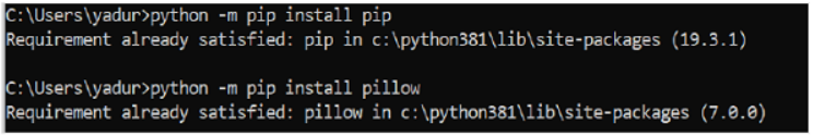 Python pillow环境搭建