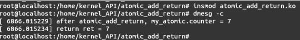 Linux内核API atomic_add_return