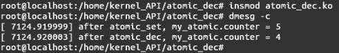 Linux内核API atomic_dec