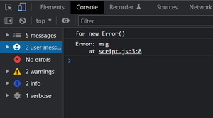 JavaScript中throw Error('msg')和throw new Error('msg')的区别