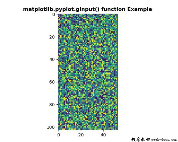 matplotlib.pyplot.ginput()函数