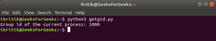 Python os.getgid()和os.setgid()