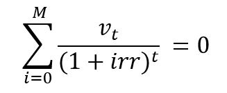 Python中的numpy.irr()