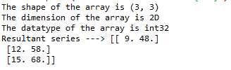 当系数为多维时在X点评估切比雪夫数列的Python程序