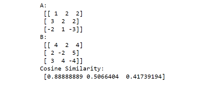 如何在Python中计算余弦相似度？