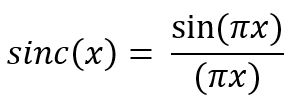 Python中的numpy.sinc()函数