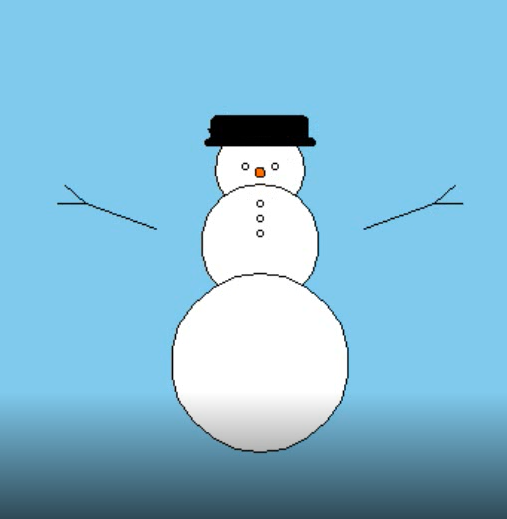 用Python中的Turtle模块画一个雪人