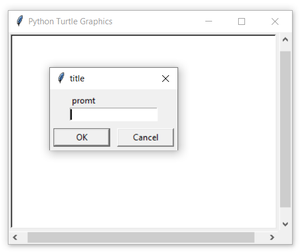 Python中的turtle.textinput()函数