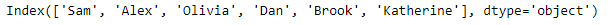 Python Pandas Index.argsort()