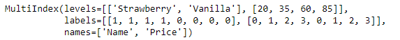 Python Pandas MultiIndex.from_product()