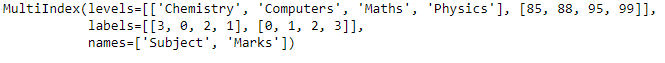 Python Pandas MultiIndex.from_tuples()