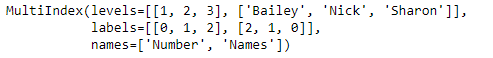 Python Pandas MultiIndex.levshape