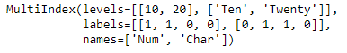 Python Pandas MultiIndex.reorder_levels()