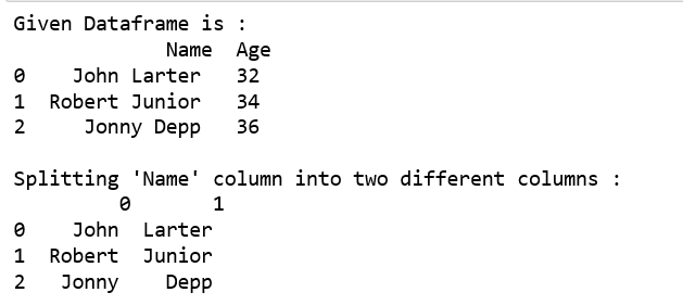 在Pandas DataFrame中把一个文本列分成两列