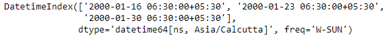 Python Pandas DatetimeIndex.date