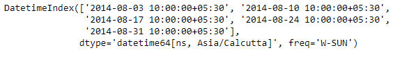 Python Pandas DatetimeIndex.day