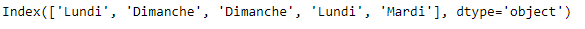 Python Pandas DatetimeIndex.day_name()