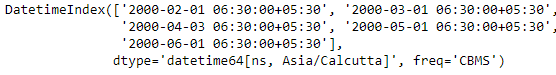 Python Pandas DatetimeIndex.freqstr