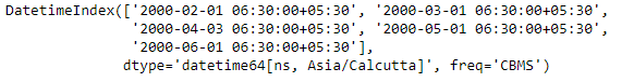 Python Pandas DatetimeIndex.is_month_start