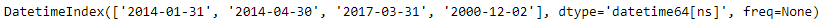 Python Pandas DatetimeIndex.is_quarter_end