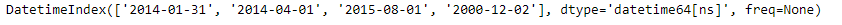 Python Pandas DatetimeIndex.is_quarter_start