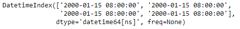 Python Pandas DatetimeIndex.quarter