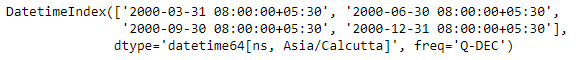 Python Pandas DatetimeIndex.snap()